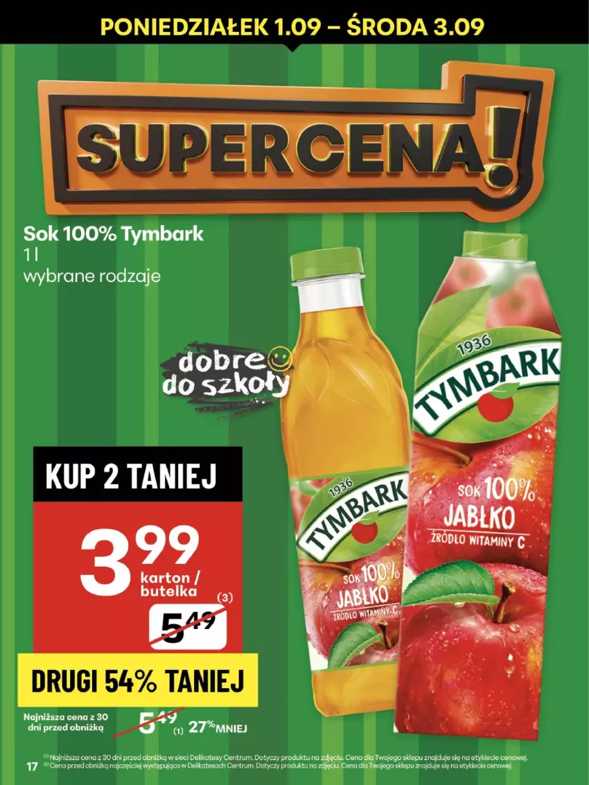 Gazetka promocyjna Delikatesy Centrum - Franczyza DC35 Czwartek - ważna 28.08 do 03.09.2025 - strona 17 - produkty: Rum, Sok, Tymbark