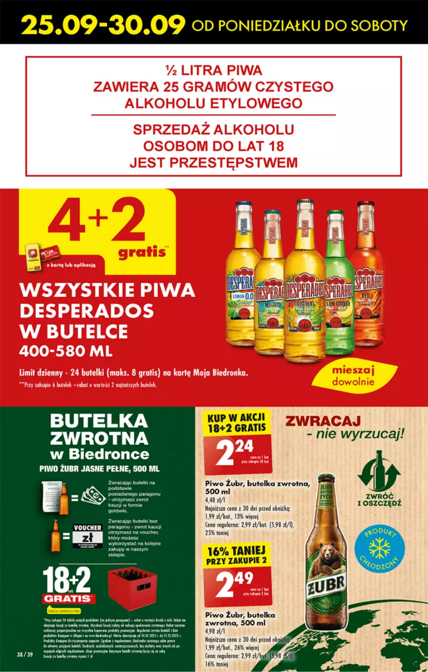 Gazetka promocyjna Biedronka - Od poniedzialku - ważna 25.09 do 30.09.2023 - strona 41 - produkty: LG, Piwo