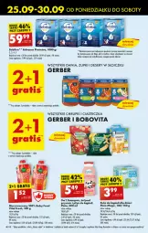 Gazetka promocyjna Biedronka - Od poniedzialku - Gazetka - ważna od 30.09 do 30.09.2023 - strona 43 - produkty: Ser, Por, Mus, Gra, Gerber, BoboVita, Klej, O nas, Chrupki, Dada, Szampon, Kula do kąpieli, Dzieci, Deser, Karmi, Mleko, BEBILON