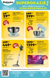 Gazetka promocyjna Biedronka - Od poniedzialku - Gazetka - ważna od 30.09 do 30.09.2023 - strona 52 - produkty: Odkurzacz, Por, Gra, Szczotka, Trzepaczka, Tran, Mieszadło, Sport, Android TV, Obraz, HP