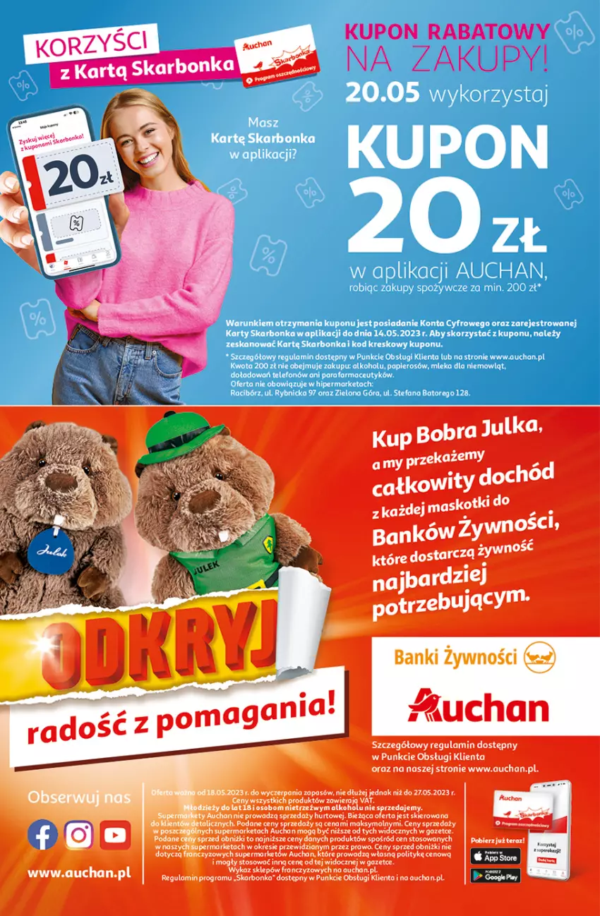 Gazetka promocyjna Auchan - Gazetka Wielkie majowe odkrycia cenowe część #4 Supermarket Auchan - ważna 18.05 do 27.05.2023 - strona 12 - produkty: Fa, Papier, Telefon