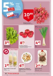 Gazetka promocyjna Auchan - przeNISKIE CENY 1001drobiazgów Supermarkety - Gazetka - ważna od 09.02 do 09.02.2022 - strona 10 - produkty: Por, Królewski, Kosz, Tran, Sałat, Sękacz, Winogrona, Rogal, Wino, Pomidory