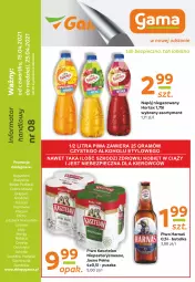 Gazetka promocyjna Gama - Gazetka Gama - Gazetka - ważna od 25.04 do 25.04.2021 - strona 1 - produkty: Piwa, Piwo, Piec, Sok, Gra, Kasztelan, Sokołów, Sokół, Podlaski, Napój niegazowany, Harnaś, Napój, Hortex