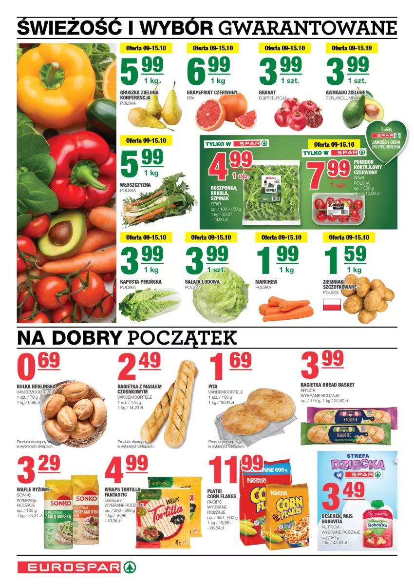 Gazetka promocyjna Spar - EuroSpar - ważna 06.10 do 16.10.2024 - strona 2 - produkty: Bagietka, BoboVita, Bułka, Cif, Fa, Fanta, Gra, Granat, Mus, Ryż, Sonko, Tortilla, Wafle, Ziemniaki