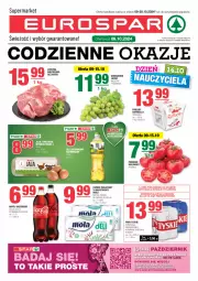 Gazetka promocyjna Spar - EuroSpar - Gazetka - ważna od 16.10 do 16.10.2024 - strona 1 - produkty: Piwo, Papier, Jaja, Praliny, Raffaello, Coca-Cola, Tyskie, Papier toaletowy, Mola, Ferrero, Wino, Jaja z wolnego wybiegu, Pomidor malinowy, Fa