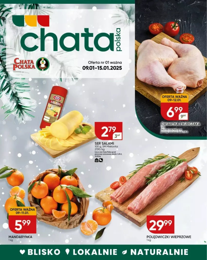 Gazetka promocyjna Chata Polska - ważna 09.01 do 15.01.2025 - strona 1 - produkty: Por, Salami, Ser, Ser salami