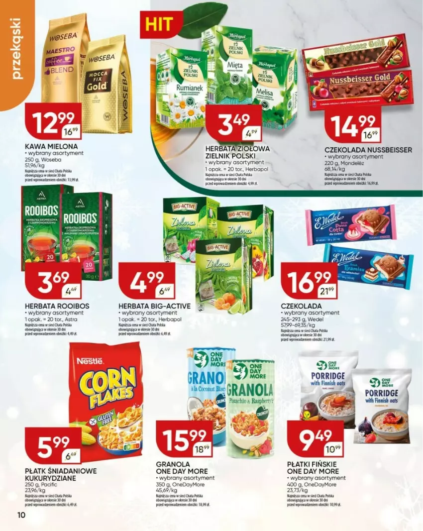 Gazetka promocyjna Chata Polska - ważna 09.01 do 15.01.2025 - strona 2 - produkty: Cif, Czekolada, Danio, Gra, Granola, Herbapol, Herbata, Kawa, Kawa mielona, Por, Ser, Woseba