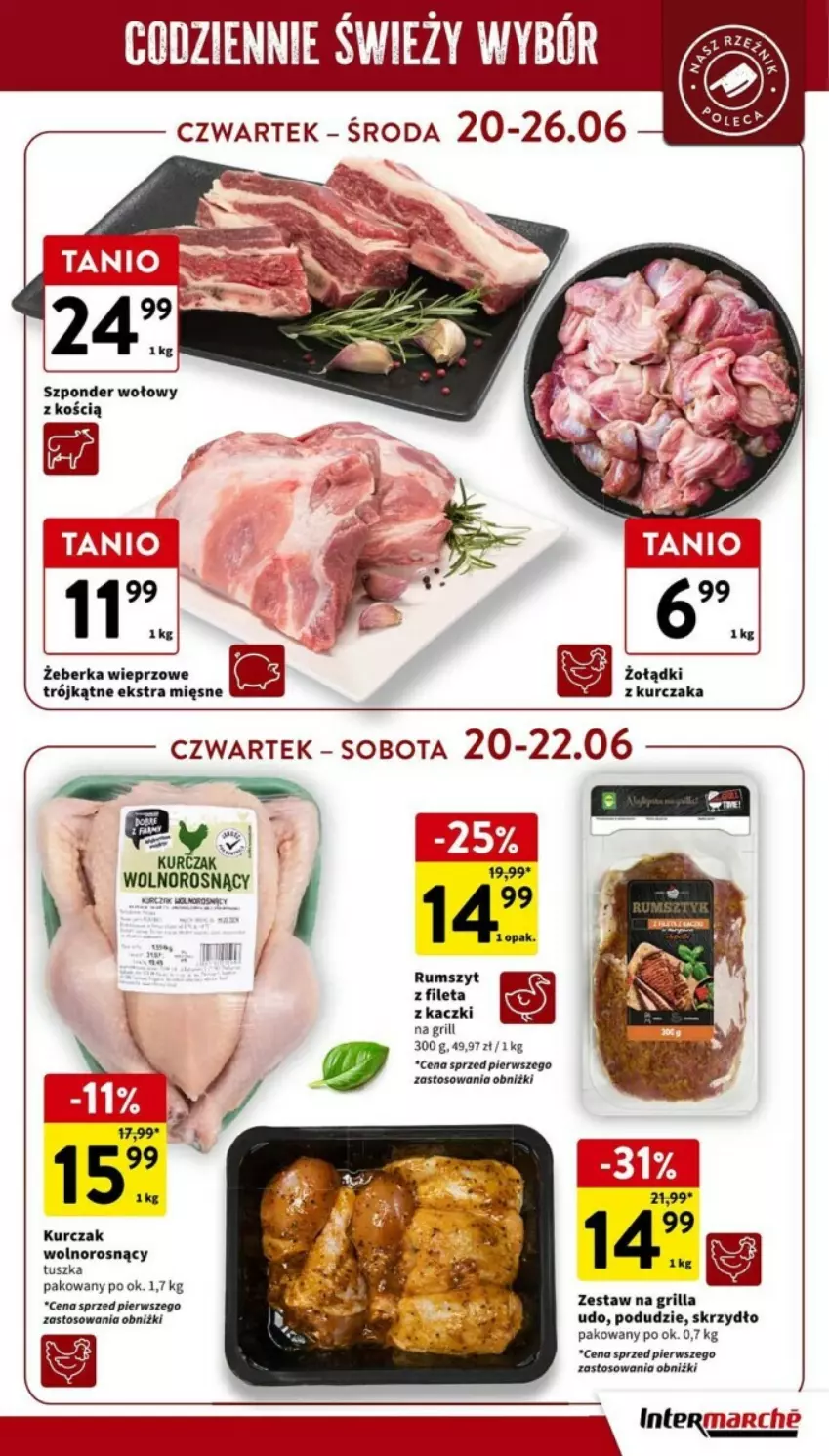 Gazetka promocyjna Intermarche - ważna 20.06 do 26.06.2024 - strona 7 - produkty: Grill, Kurczak, Rum, Szponder wołowy, Tusz