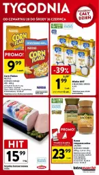 Gazetka promocyjna Intermarche - Gazetka - ważna od 26.06 do 26.06.2024 - strona 36 - produkty: Corn flakes, Kawa rozpuszczalna, Ser, Orzeszki, Kawa, Szynka konserwowa, Duda, Szynka, Miód, Jacobs, Mleko