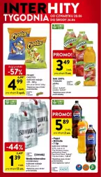 Gazetka promocyjna Intermarche - Gazetka - ważna od 26.06 do 26.06.2024 - strona 37 - produkty: Cheetos, Sok, 7up, Mirinda, Chrupki, Pepsi, Tymbark, Woda mineralna, Woda, Cisowianka