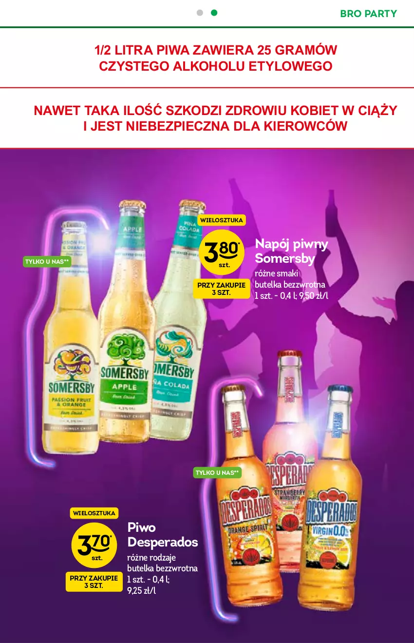 Gazetka promocyjna Żabka - ważna 21.07 do 03.08.2021 - strona 23 - produkty: Desperados, Gra, Napój, O nas, Piec, Piwa, Piwo, Somersby