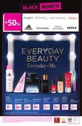 Gazetka promocyjna Hebe - Gazetka - Gazetka - ważna od 21.11 do 21.11.2021 - strona 16 - produkty: Bruno Banani, Sally Hansen, David Beckham, Podkład do twarzy, Adidas, Tusz, Dres, Lack, Woda toaletowa, Mexx, Max Factor, Bourjois, Krem bb, Lakier do paznokci, Woda, Antyperspirant, Podkład, Control, Lakier, Fa