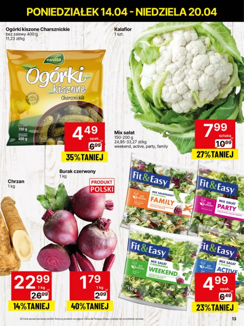 Gazetka promocyjna Delikatesy Centrum - NOWA GAZETKA Delikatesy Centrum od 14 kwietnia! 14-20.04.2025 - ważna 14.04 do 20.04.2025 - strona 13 - produkty: Chrzan, Fa, Kalafior