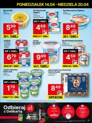 Gazetka promocyjna Delikatesy Centrum - NOWA GAZETKA Delikatesy Centrum od 14 kwietnia! 14-20.04.2025 - Gazetka - ważna od 20.04 do 20.04.2025 - strona 21 - produkty: Mozzarella, Jogurt naturalny, Ser, Twaróg, Piątnica, Zott, Jaja, Jogurt, Actimel, Mascarpone, Serek, Hochland, Galbani, Słynne, Almette