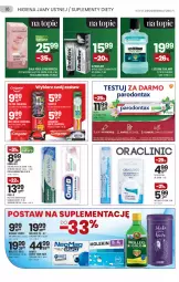 Gazetka promocyjna Drogerie Natura - Gazetka Drogerie Natura - Gazetka - ważna od 22.09 do 22.09.2021 - strona 16 - produkty: Himalaya, Top, Płyn do płukania jamy ustnej, Listerine, Szczoteczka do zębów, Pasta do zębów, Tran, Perła, Płyn do płukania, Suplement diety, Szczoteczka, K2