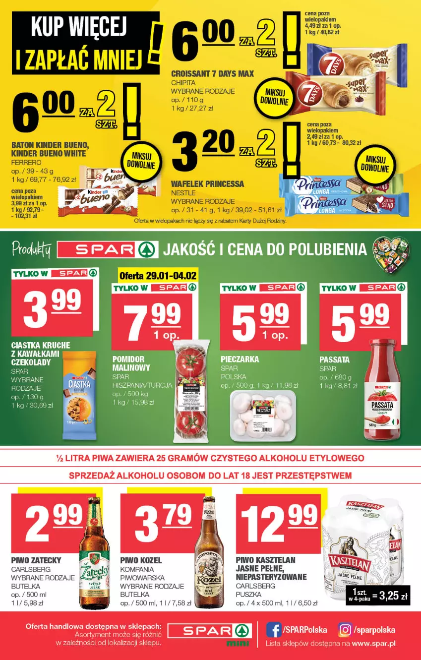 Gazetka promocyjna Spar - Spar-Mini - ważna 26.01 do 05.02.2025 - strona 4 - produkty: Ciastka, Gra, Piwa, Piwo