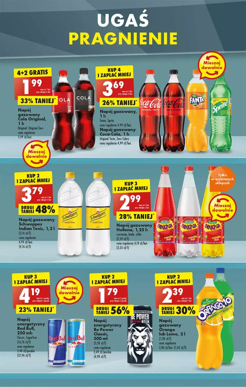 Gazetka promocyjna Biedronka - W tym tygodniu - ważna 11.04 do 16.04.2022 - strona 43 - produkty: Coca-Cola, Fa, Fanta, Gin, Napój, Napój gazowany, Red Bull, Sprite