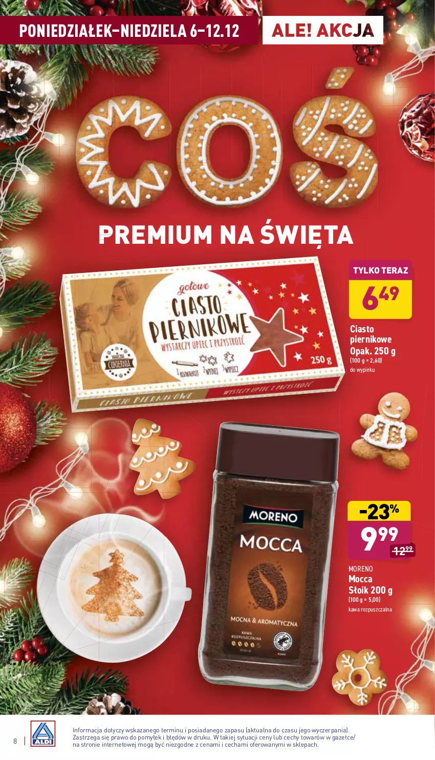 Gazetka promocyjna Aldi - Katalog spożywczy - ważna 06.12 do 12.12.2021 - strona 8 - produkty: Kawa, Kawa rozpuszczalna, Piernik, Tera