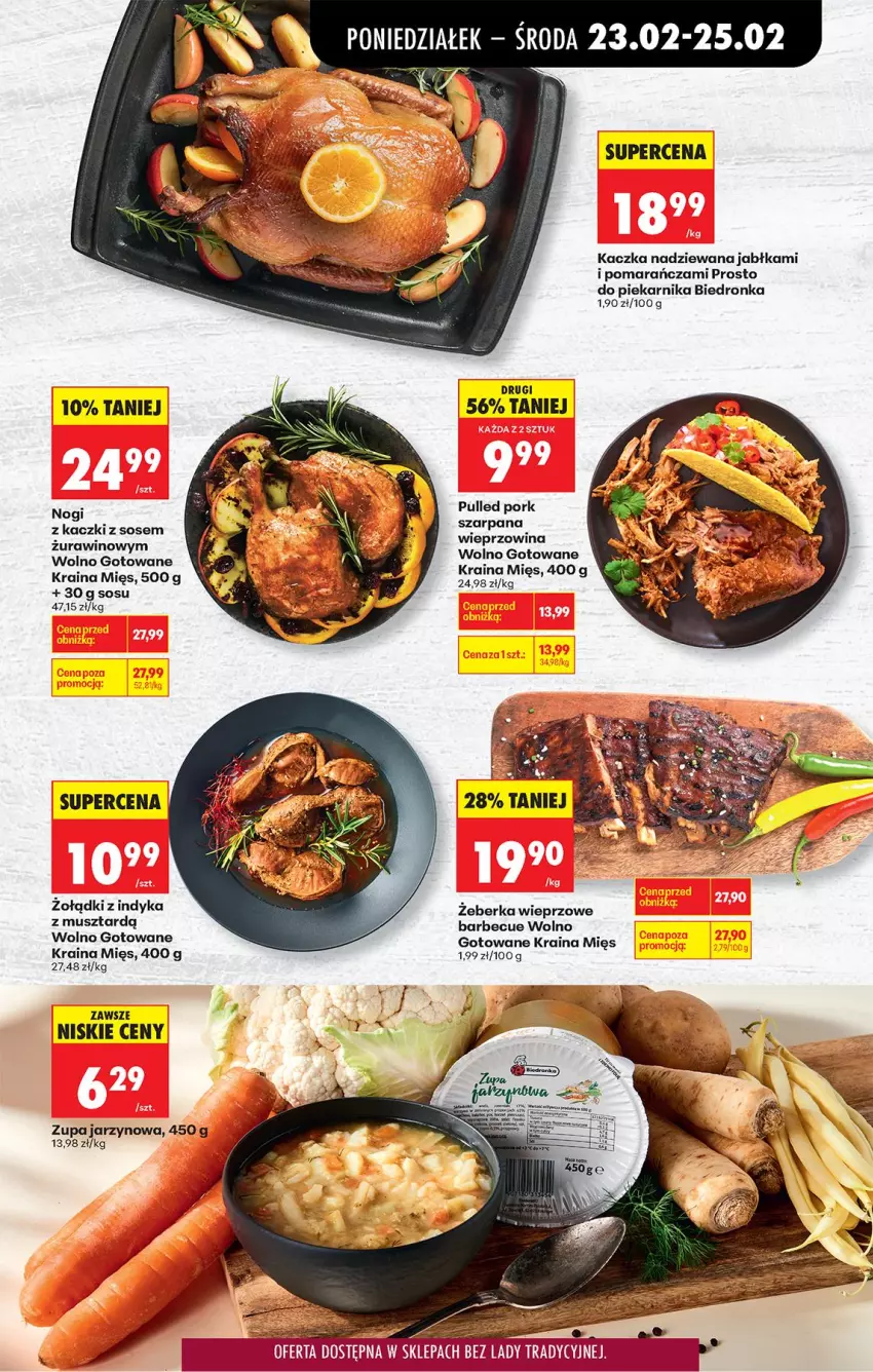 Gazetka promocyjna Biedronka - Od Poniedziałku - ważna 23.02 do 28.02.2026 - strona 31 - produkty: Jabłka, Kaczka, Mus, Piekarnik, Por, Sos, Zupa