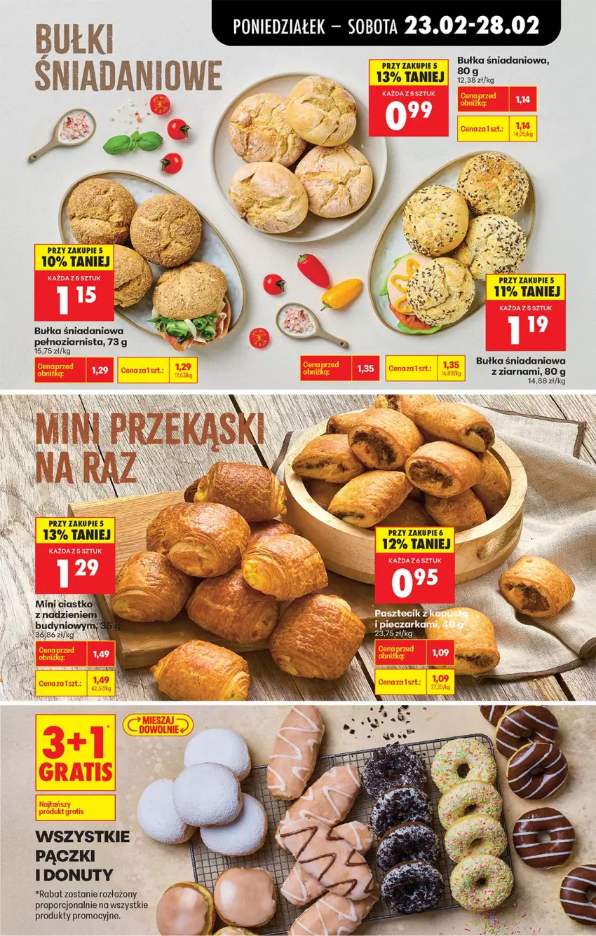 Gazetka promocyjna Biedronka - Od Poniedziałku - ważna 23.02 do 28.02.2026 - strona 33 - produkty: Bułka, Danio, Donut, Nuty, Por