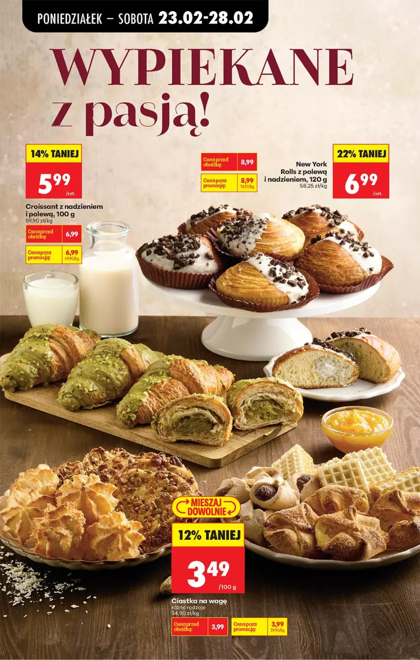 Gazetka promocyjna Biedronka - Od Poniedziałku - ważna 23.02 do 28.02.2026 - strona 52 - produkty: Ciastka, Croissant