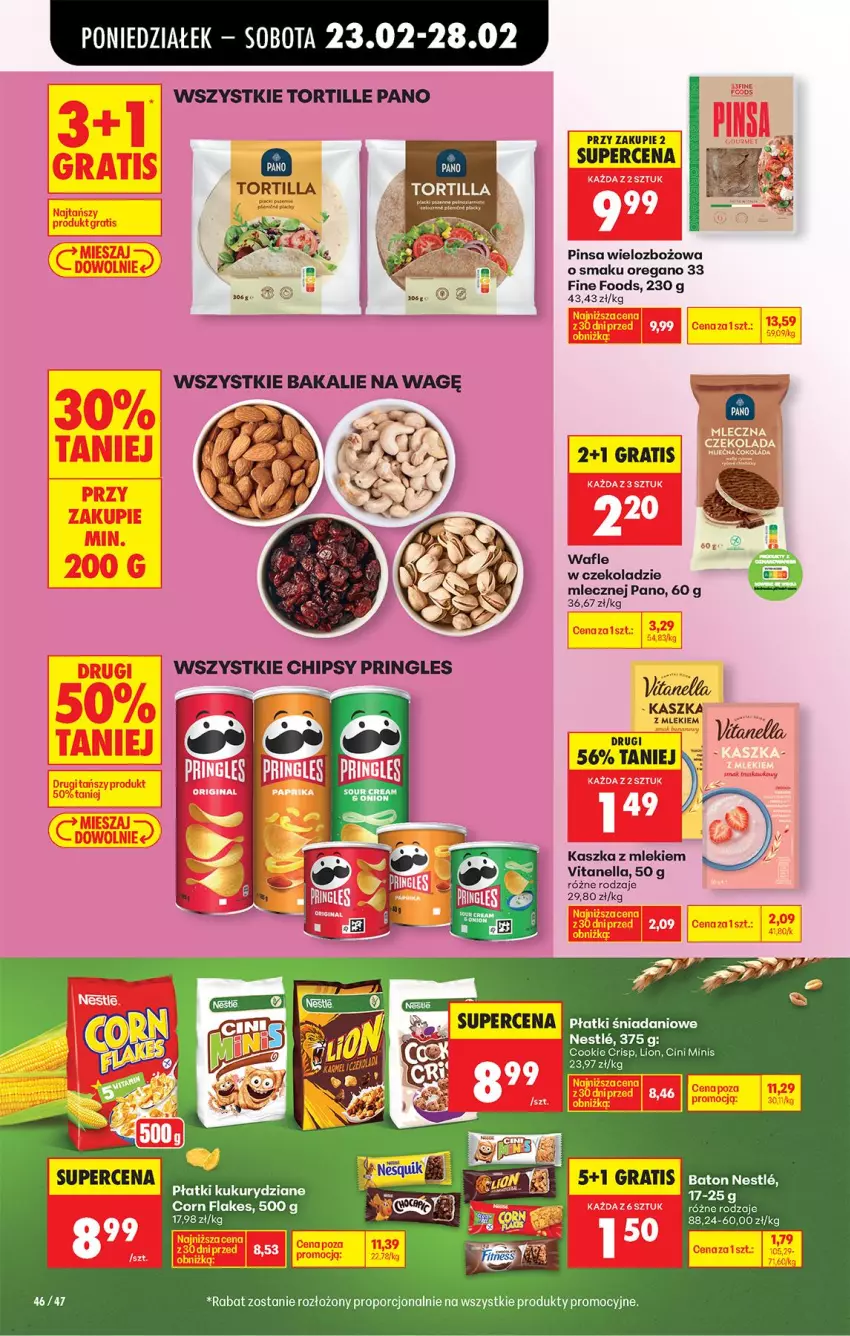 Gazetka promocyjna Biedronka - Od Poniedziałku - ważna 23.02 do 28.02.2026 - strona 54 - produkty: Baton, Cini Minis, Danio, Gra, Lion, Por, Tortilla, Wafle