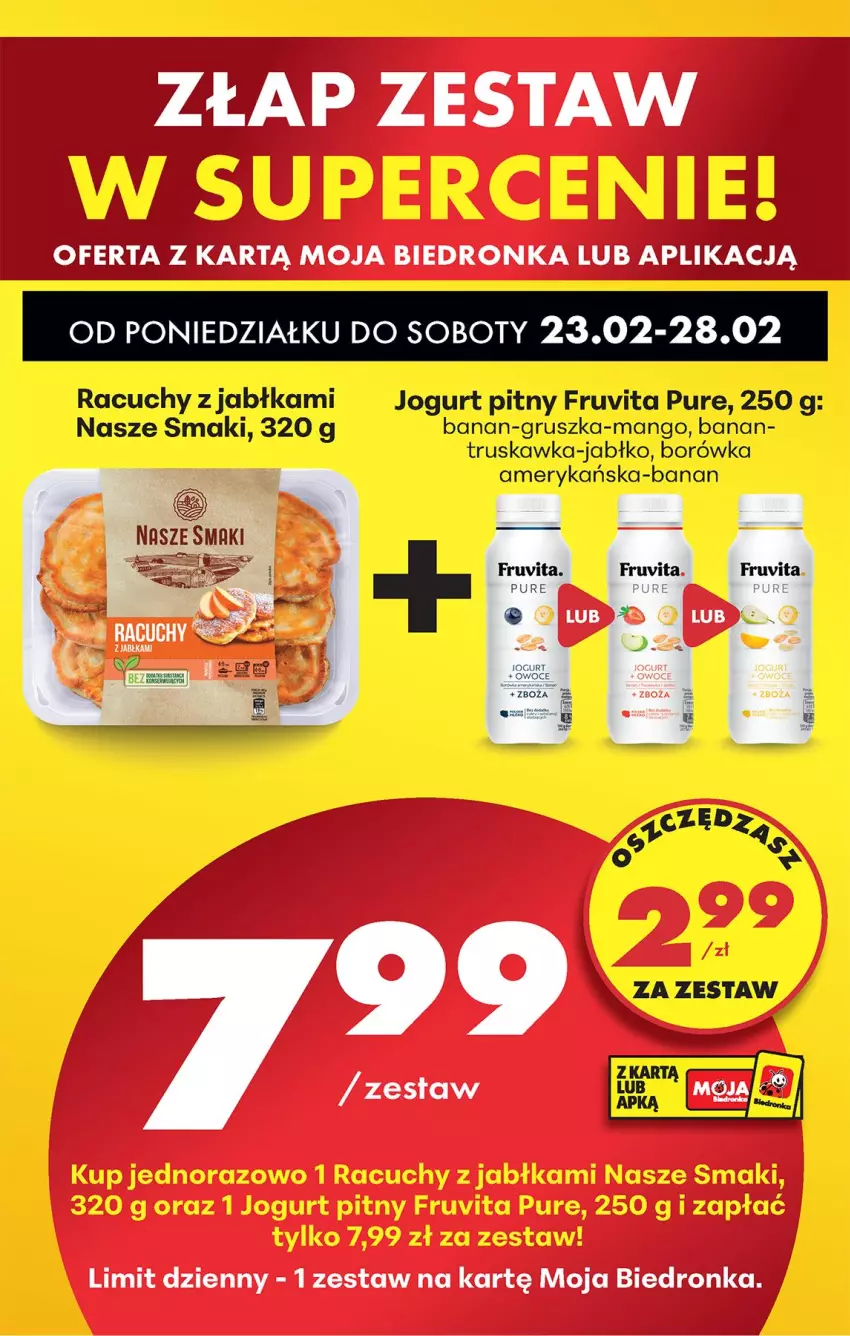 Gazetka promocyjna Biedronka - Od Poniedziałku - ważna 23.02 do 28.02.2026 - strona 83 - produkty: Borówka, Borówka amerykańska, Jabłka, Jogurt, Jogurt pitny, Mango, Pur
