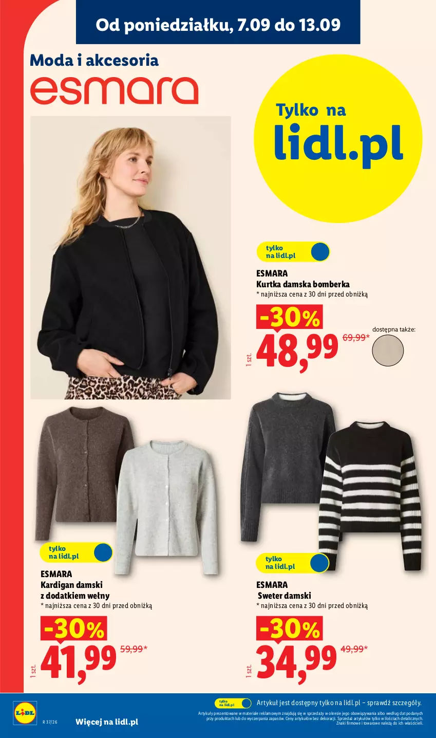 Gazetka promocyjna Lidl - Gazetka ważna od 07.09. do 12.09. - ważna 07.09 do 12.09.2026 - strona 10 - produkty: Kardigan, Kurtka, Moda, Sweter