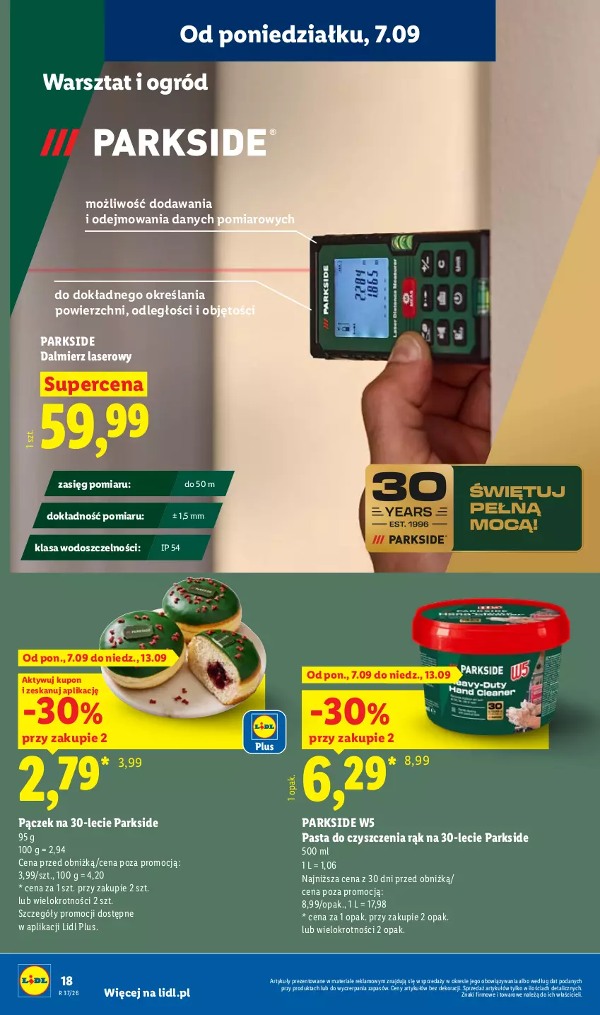 Gazetka promocyjna Lidl - Gazetka ważna od 07.09. do 12.09. - ważna 07.09 do 12.09.2026 - strona 22 - produkty: Ogród, Pączek, Parkside, Ser