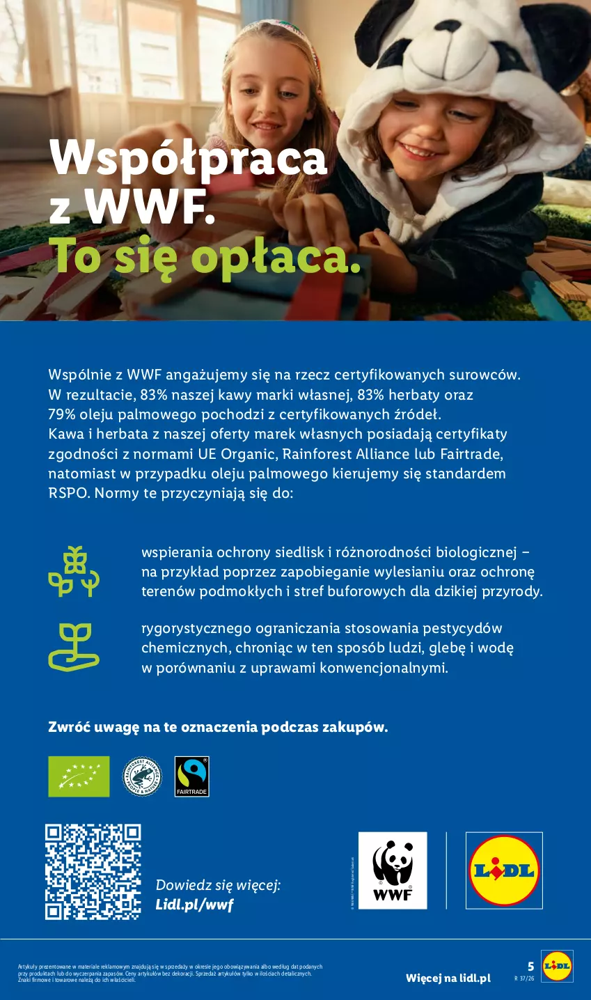 Gazetka promocyjna Lidl - Gazetka ważna od 07.09. do 12.09. - ważna 07.09 do 12.09.2026 - strona 5 - produkty: Bieganie, Fa, Gra, Herbata, Kawa, Olej, Por