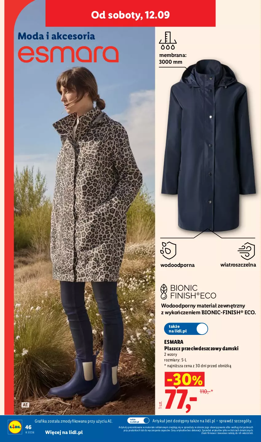 Gazetka promocyjna Lidl - Gazetka ważna od 07.09. do 12.09. - ważna 07.09 do 12.09.2026 - strona 52 - produkty: Finish, Gra, Grafika, Moda, Płaszcz, Por
