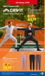 Gazetka promocyjna Lidl - Gazetka ważna od 07.09. do 12.09. - Gazetka - ważna od 12.09 do 12.09.2026 - strona 49 - produkty: Por, Gra, Bluza z kapturem, Dres, Sport, Spodnie, Bluza, Spodnie dresowe, Grafika