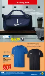 Gazetka promocyjna Lidl - Gazetka ważna od 07.09. do 12.09. - Gazetka - ważna od 12.09 do 12.09.2026 - strona 51 - produkty: Por, Kosz, Uchwyty, Koszulka, Pasek, Torba, Sport, Nike, LG
