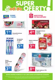 Gazetka promocyjna Odido - Super oferty! - Gazetka - ważna od 18.11 do 18.11.2021 - strona 1 - produkty: Salami, Papier, Szczoteczka do zębów, Papier toaletowy, Czekolada mleczna, Rolki, Czekolada, Zmywaki kuchenne, Szczoteczka