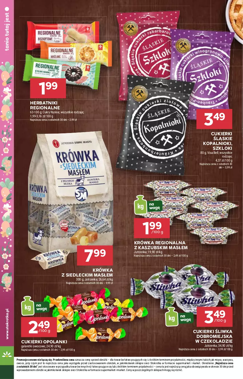 Gazetka promocyjna Stokrotka - Supermarket - ważna 10.04 do 15.04.2025 - strona 22 - produkty: Cukier, Cukierki, Gala, Galaretki, Herbatniki, Lanki, Owoce, Warzywa