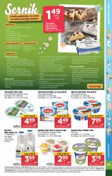 Gazetka promocyjna Stokrotka - Supermarket - Gazetka - ważna od 15.04 do 15.04.2025 - strona 15 - produkty: Mozzarella, Piec, Serek wiejski, Warzywa, Top, Ser, Mleko w proszku, Papier, Twaróg, Cukier, Mascarpone, Serek, Herbatniki, Foremki, Twaróg półtłusty, Galbani, Owoce, Piekarnik, Drzwi, Masło, Rondel, Polewa czekoladowa, Mleko