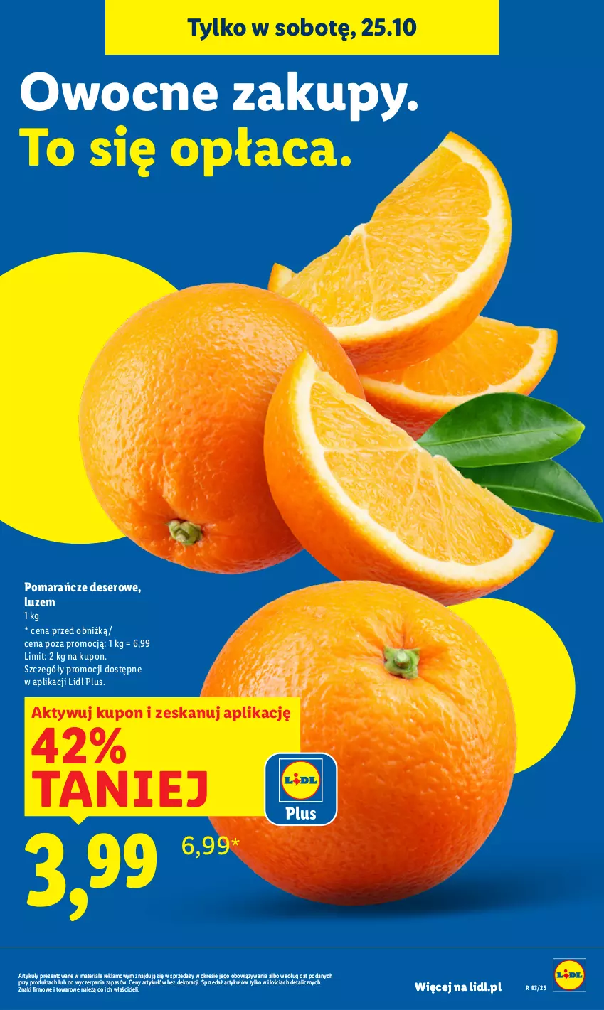 Gazetka promocyjna Lidl - GAZETKA - ważna 23.10 do 25.10.2025 - strona 27 - produkty: Deser, Pomarańcze, Ser