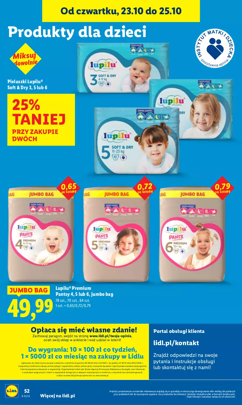 Gazetka promocyjna Lidl - GAZETKA - ważna 23.10 do 25.10.2025 - strona 56 - produkty: Dzieci, Gra, Laur, Mola, O Bag, Por, Portal
