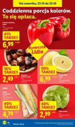 Gazetka promocyjna Lidl - GAZETKA - Gazetka - ważna od 25.10 do 25.10.2025 - strona 30 - produkty: Por, Sałata lodowa, Papryka czerwona, Papryka, Sałat, Pomelo