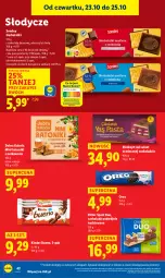 Gazetka promocyjna Lidl - GAZETKA - Gazetka - ważna od 25.10 do 25.10.2025 - strona 46 - produkty: Ser, Por, Kinder Bueno, Wazon, Velvet, Herbatniki, Tonik, Sport, Czekolada, Baton, Deser, Ritter Sport, Oreo, Kinder