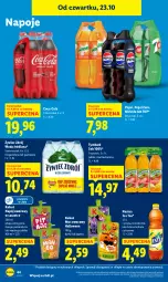 Gazetka promocyjna Lidl - GAZETKA - Gazetka - ważna od 25.10 do 25.10.2025 - strona 48 - produkty: Sok, Mus, 7up, Ice tea, Mirinda, Coca-Cola, Napoje, LANA, Pepsi, Tymbark, Kubuś, Woda, Wino, Herbata, Mango, Napój, Nestea