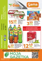 Gazetka promocyjna Gama - Gazetka Gama - Gazetka - ważna od 29.09 do 29.09.2023 - strona 12 - produkty: Goplana, Piwa, Piwo, Piec, Ciastka, Ser, Gra, Telefon, Optima Cardio, Jeżyki, Warka, Lack, LANA, Optima, Margaryna, Lipton, Napój