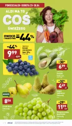 Gazetka promocyjna Aldi - Katalog spożywczy - Gazetka - ważna od 30.04 do 30.04.2022 - strona 2 - produkty: Warzywa, Gruszki, Winogrona, Owoce, Wino