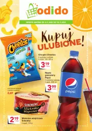 Gazetka promocyjna Odido - Kupuj ULUBIONE! - Gazetka - ważna od 18.11 do 18.11.2021 - strona 1 - produkty: Cheetos, Sok, Ser, Sokołów, Chrupki, Pepsi, Napój gazowany, Napój