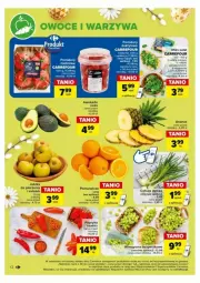 Gazetka promocyjna Carrefour - Gazetka - ważna od 30.03 do 30.03.2024 - strona 4 - produkty: Piec, Cebula, Warzywa, Por, Papryka, Ananas, Sałat, Owoce, Wino, Pomidory, Jabłka, Szpinak