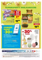Gazetka promocyjna Carrefour - Gazetka - ważna od 30.03 do 30.03.2024 - strona 43 - produkty: Kawa rozpuszczalna, Por, AEG, Brit, Kawa, Kosz, O nas, Czekolada, Jacobs, Milka, HP, Fa