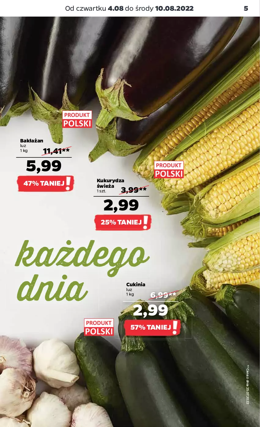 Gazetka promocyjna Netto - Artykuły spożywcze - ważna 04.08 do 10.08.2022 - strona 5 - produkty: Kukurydza