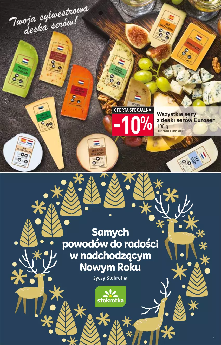 Gazetka promocyjna Stokrotka - Supermarket - ważna 29.12.2022 do 04.01.2023 - strona 7 - produkty: Ser