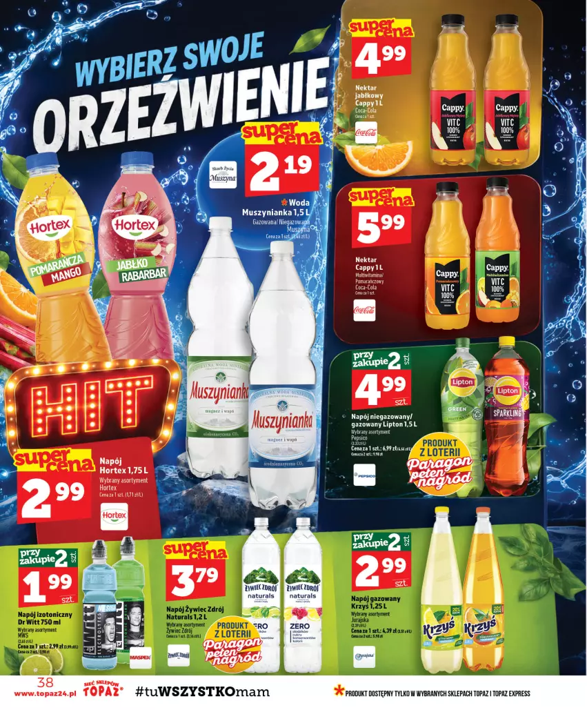 Gazetka promocyjna Topaz - Gazetka - ważna 10.09 do 16.09.2026 - strona 38 - produkty: Cappy, Hortex, Nektar, Por, Top