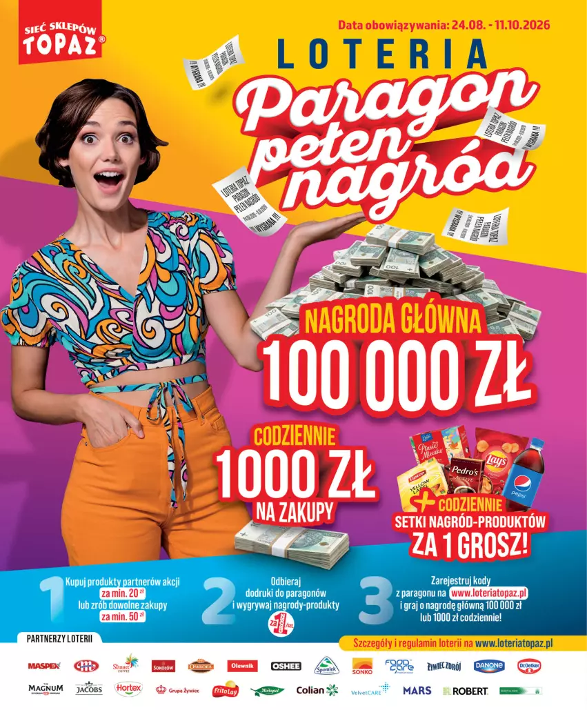 Gazetka promocyjna Topaz - Gazetka - ważna 10.09 do 16.09.2026 - strona 4 - produkty: Gra, Gry, Jacobs, Mars, Oshee, Top